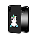 baratos Capinhas para iPhone-Capinha Para Apple iPhone X / iPhone 8 Plus / iPhone 8 Estampada Capa traseira Unic&amp;oacute;rnio / Animal / Desenho Animado Macia TPU