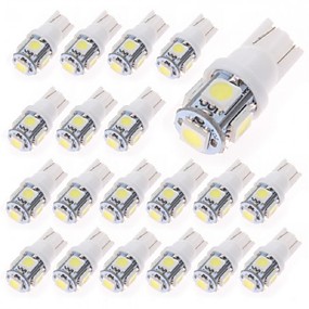 baratos Outras Luzes LED-T10 Carro Lâmpadas 1 W SMD 5050 80 lm LED Iluminação interior