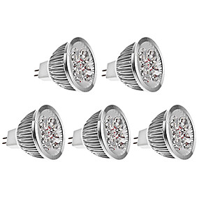 baratos US Armazém-Brelong 5 pcs 4 w mr16 levou luz copo dc12v morna luz branca