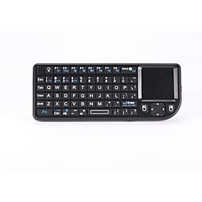 baratos Air Mouse &amp; Controle Remoto-teclado sem fio teclado multimídia com touchpad do mouse para a caixa Android TV / pc / IPTV