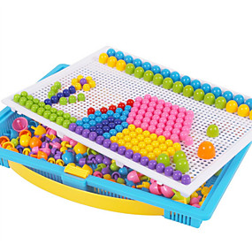 baratos Modelos &amp; Brinquedos de Montar-Quebra-cabeças Mosaicos Brinquedo Educativo Cogumelo Colorido Para Meninos Para Meninas Brinquedos Dom
