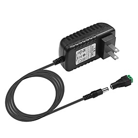 baratos Acessórios de Alimentação-12 v 3a adaptador de energia dc fêmea 2.1mm x 5.5mm dc 12 v transformador 3528/5050 levou barra de luz comutação de alimentação