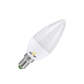baratos Lâmpada Vela de LED-EXUP® 1pç 7 W Luzes de LED em Vela 630 lm E14 C37 12 Contas LED SMD 2835 Decorativa Branco Quente Branco Frio 220-240 V 110-130 V