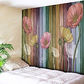 baratos Casa &amp; Cozinha-Arquitetura Decoração de Parede Poliéster Vintage Arte de Parede, Tapetes de parede Decoração