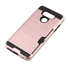 baratos LG-Capinha Para LG LG V30 / LG K10 (2017) / LG G6 Porta-Cartão Capa traseira Armadura Rígida TPU