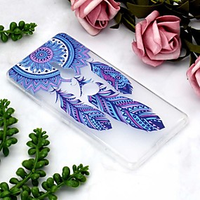 baratos Xperia XZ2 Compact-Capinha Para Sony Xperia XZ2 / Sony Xperia XZ3 / Xperia XZ2 Compact Transparente / Estampada Capa traseira Apanhador de Sonhos Macia TPU