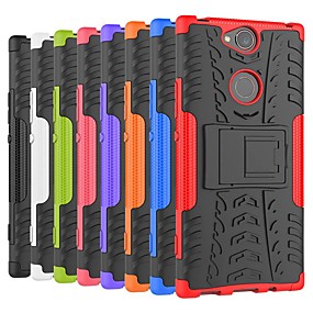 baratos Xperia XA2 Plus-Capinha Para Sony Sony XA2 Plus / Sony Xperia L3 / Sony Xperia XZ2 Premium Antichoque / Com Suporte Capa traseira Armadura Rígida PC