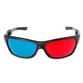 baratos Óculos VR-Óculos 3D PC Vermelho / Azul VR Virtual Reality Glasses Oval PC (policarbonato)