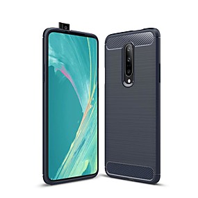 baratos Oneplus 5T-Capinha Para OnePlus OnePlus 6 / OnePlus 5T / One Plus 3T Antichoque / Ultra-Fina Capa traseira Sólido Fibra de carbono
