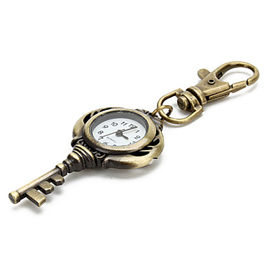 Retro Key of Unisex Alloy Analog Quartz Keychain Watch (Bronze) 321732 ...