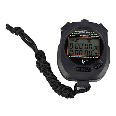 Black Wearable Outdoor Stopwatch with Countdown Timer Function 501818 ...