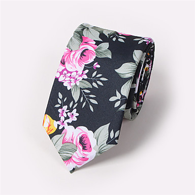 baratos Gravatas-Homens Colares Gravata - Estampado Floral