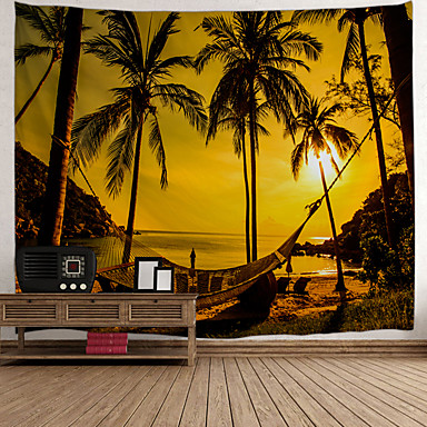 baratos Decoração de parede-Inovador / Férias Decoração de Parede Poliéster Clássico / Vintage Arte de Parede, Tapetes de parede Decoração