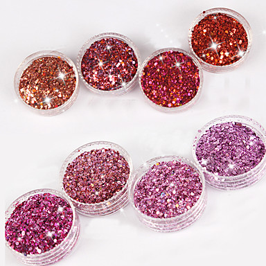 40pcs Glitter Powder Sequins For Finger Nail Toe Nail Shimmer