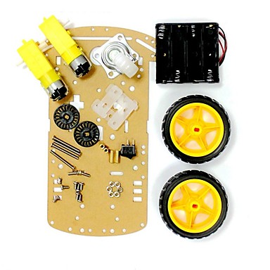 baratos Raspberry Pi-Chassis do carro inteligente 2 rodas motrizes carro carro inteligente carro de corrida carro diy kit