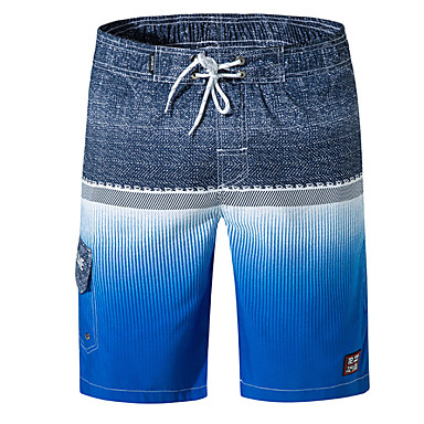 baratos Shorts-Homens Básico Delgado Shorts Calças - Multi-Côr Azul Verde Amarelo XL XXL XXXL