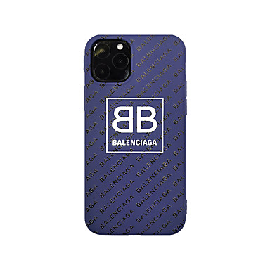 baratos Capinhas para iPhone-Capinha Para Apple iPhone 11 / iPhone 11 Pro / iPhone 11 Pro Max Ultra-Fina / Estampada Capa traseira Palavra / Frase / Mármore TPU